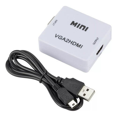 Mini Convertidor VGA a HDMI VGA2HDMI PC Monitor